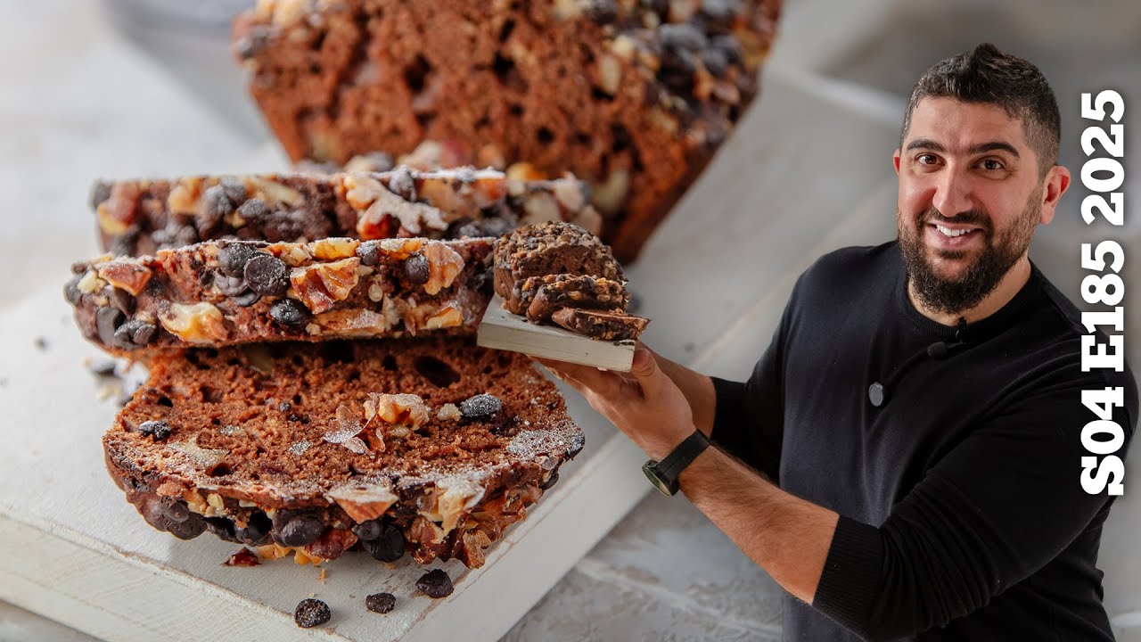 Ramin Nuriyev | 🍆 Badımcan Ətli Sini Kəbab 🥟 Lavaşta Göbələkli Börək 🥗 İspanaq Salatı 🥮 Xurmalı Keks