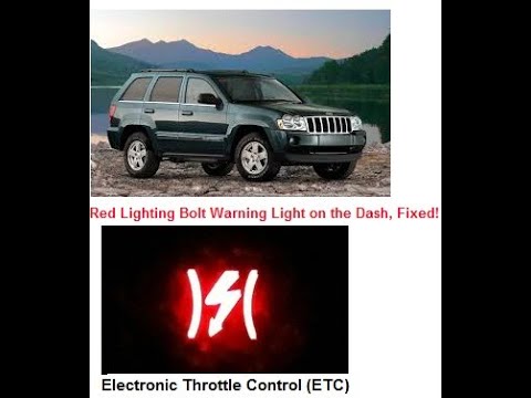 P0507, P2173 Fixed!-Jeep Grand Cherokee- Throttle body Replacement -Red  Thunder bolt light On -fixed - YouTube