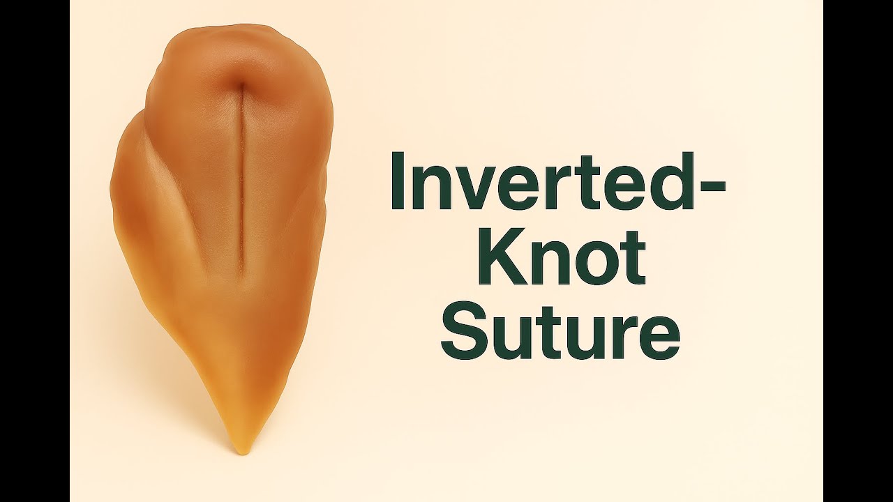 Inverted Knot Suture Technique - YouTube