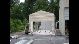Time Lapse Garage Build Days 2X3 12x25 .