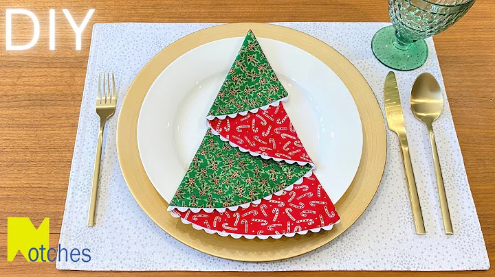 Reversible Christmas Tree Napkins - Easy DIY Sewing Project