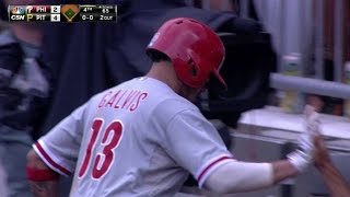 PHI@PIT: Galvis drives in Franco with a groundout