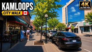 Downtown Kamloops 🇨🇦 | Sunny City Walk in 4K