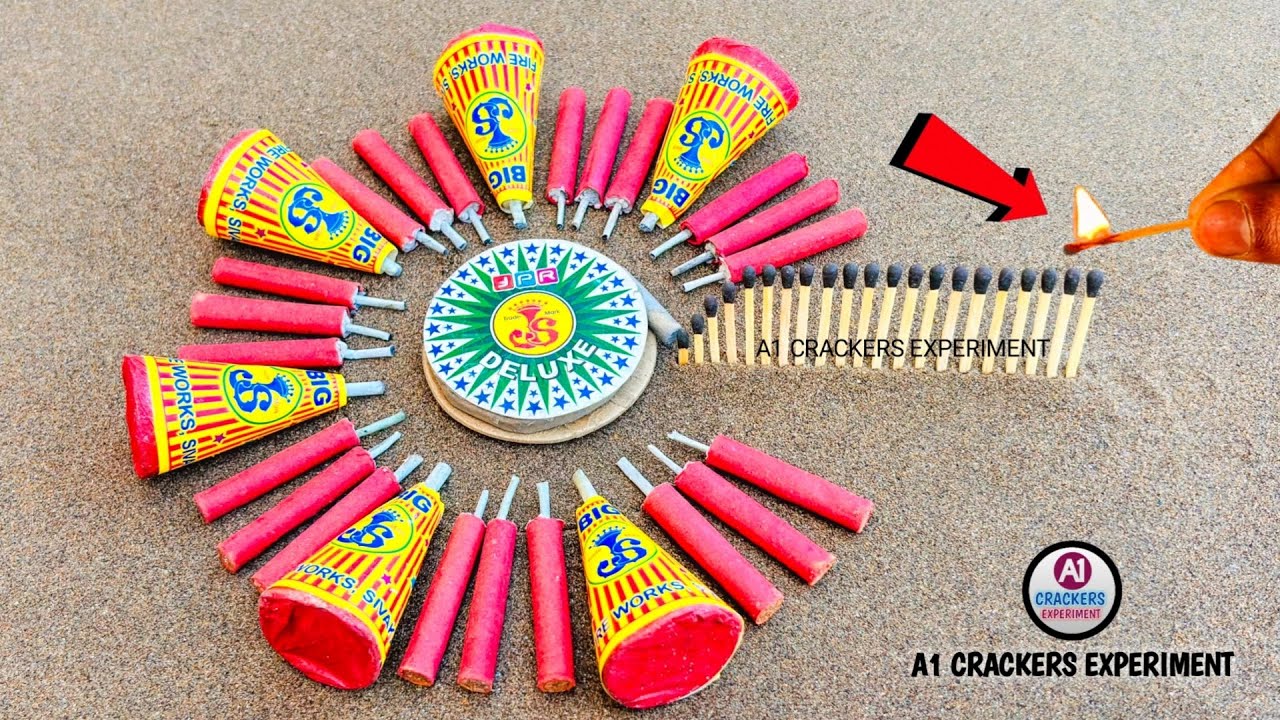 Lots Of JPR Anar And Bijali Bomb Crackers And Chakri Vs Matchstick Chain Reaction Dominos 😱|