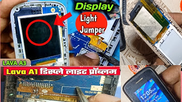 Lava A1 Display licht probleem Oplossing || Lava A1 LCD licht jumper Oplossing