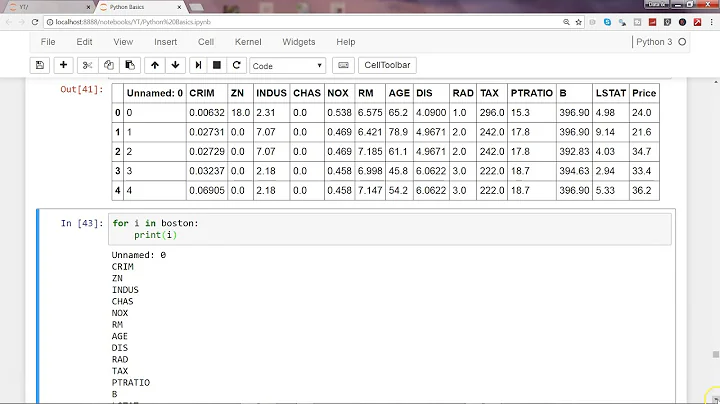 Python 3 Programming Tutorial 11 | Loops | How to iterate over each row of python dataframe