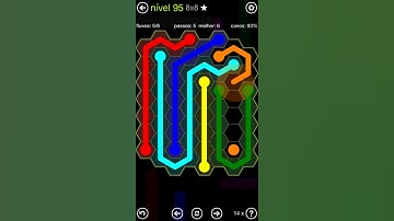 Flow Free - Amostra do Hexes (8x8) #95