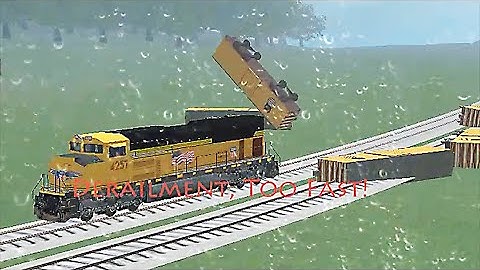 Train Sim - Japan Using EMD SD70AC Got Derailment Because Too Fast In Snowy Day