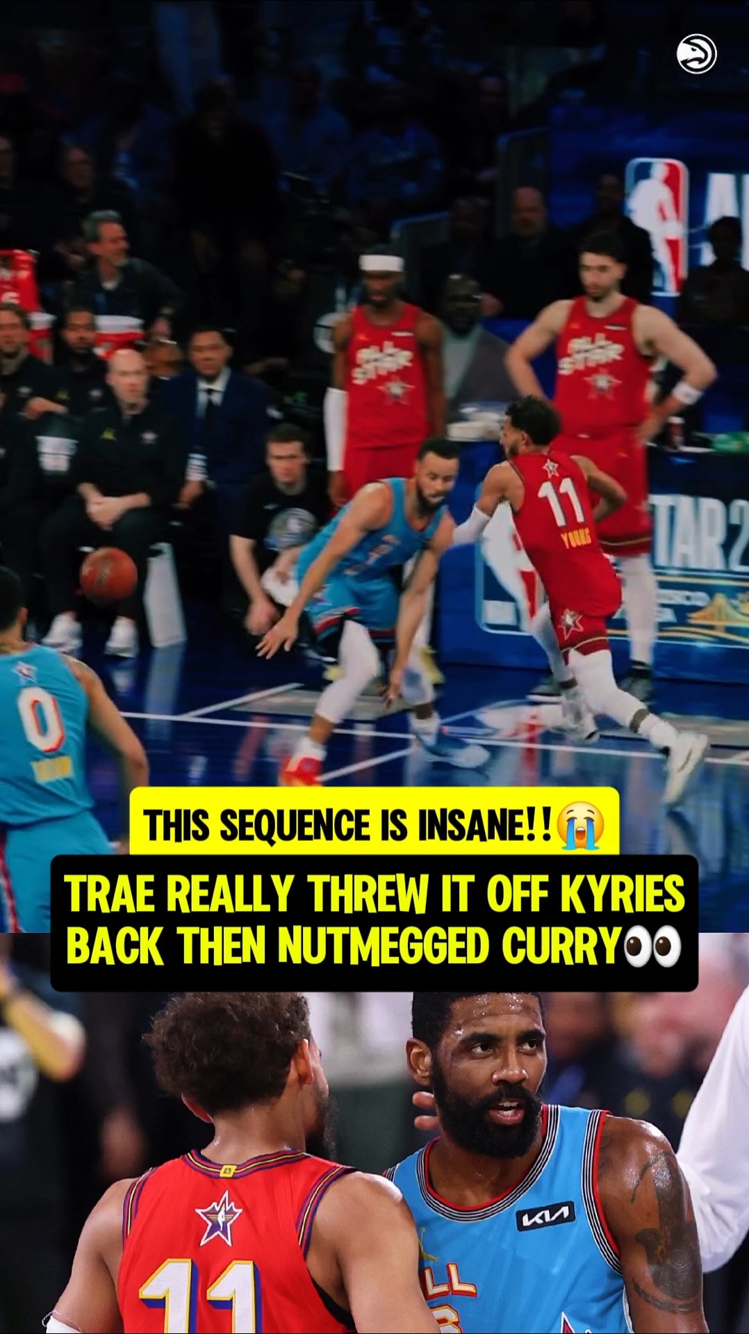 Trae really got Steph \u0026 Kyrie in 1 play?