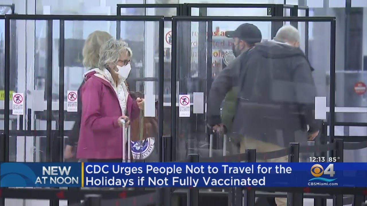 CDC Issues Holiday Travel Recommendations