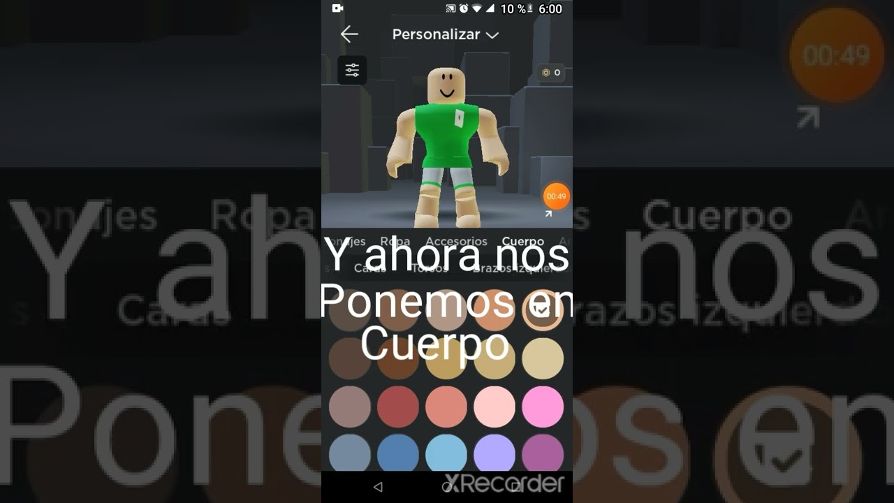 como hacer el cuerpo de uke pt.2 de avatres de roblox YouTube