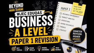 WJEC EDUQAS A-level business studies paper 1 revision