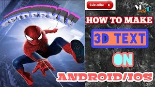How To Make 3D Text On Android/IOS