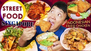 MUST TRY Singapore Street Food! WHITE PEPPER CRAB, Indonesian FRIED CHICKEN, & BUTTER Coffee