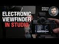 Dark electronic viewfinder problem when shooting mirrorless in studio eg fujifilm xt20