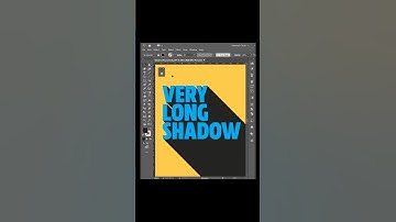Long Shadow Effect - Adobe illustrator 2025 Tips #shorts #cropmarks