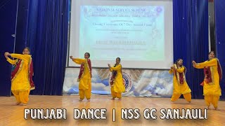Punjabi Dance By The Nss Volunteers Of Gc Sanjauli Nss 7 Day Annual Camp Closing Ceremony
