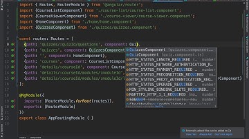 Routing to an Angular component cs5610 sp20 12104