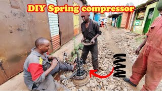 DIY homemade  Spring compressor