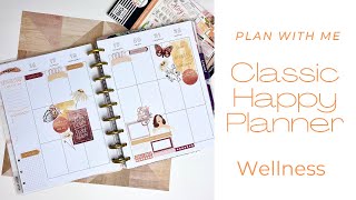 Plan With Me | Classic Happy Planner | Vertical Wellness Journal
