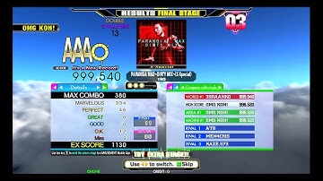 PARANOiA MAX ~DIRTY MIX~(X-Special) [Double Challenge] 999,540 PFC AAA [DDR A]