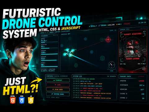 Building a Cyberpunk Drone Control Interface (HTML, CSS, JS)