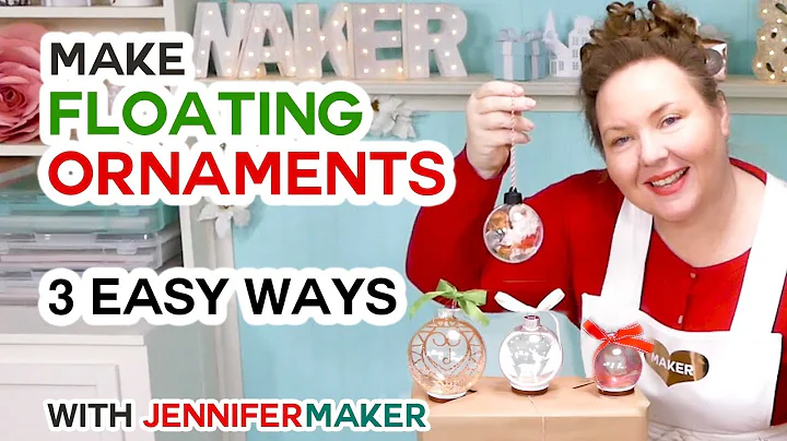 Make Easy Floating Ornaments with a Cricut