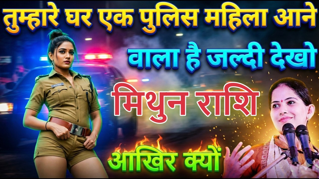 मिथुन राशि तुम्हारे घर एक पुलिस महिला आने वाली है जल्दी देखलो mithunrashi