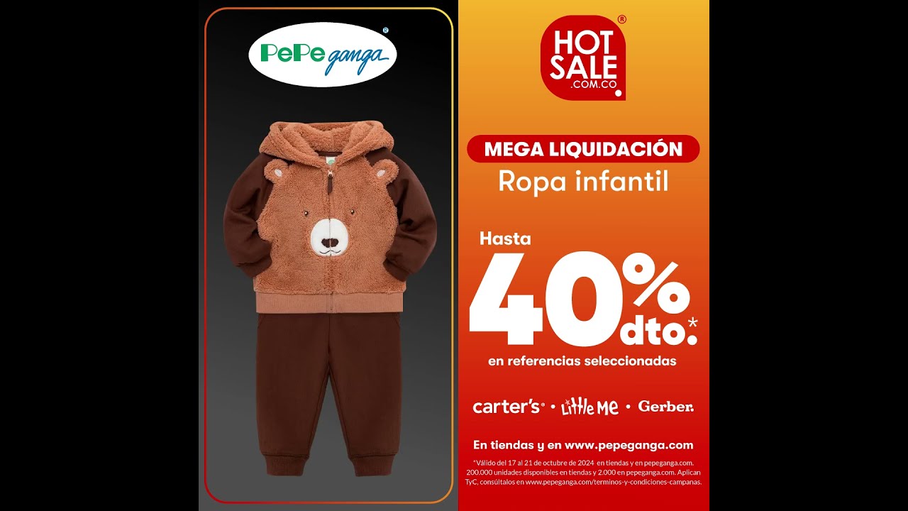 Hot Sale en articulos de bebe pepeganga descuentos ropaparabebe bebe ofertas