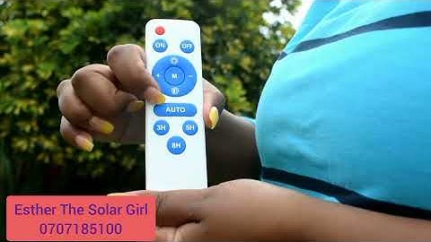 How to use Solar security lights remote control