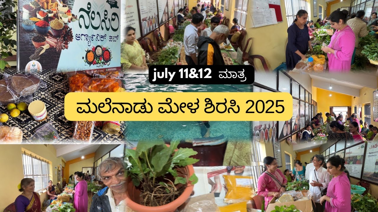 ಶಿರಸಿಯಲ್ಲಿ ಮಲೆನಾಡು ಮೇಳ lastday| ತರಕಾರಿ ಬೀಜ ಹೂವಿನ ಗಿಡ ,ತಿಂಡಿತಿನಿಸುಗಳ ಭರ್ಜರಿ ಮಾರಾಟ|shreevlogs