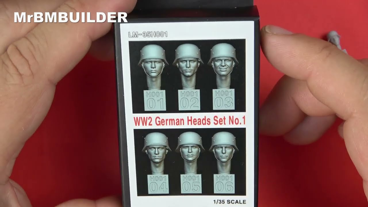 Life Miniatures WW2 German Heads 1 - YouTube