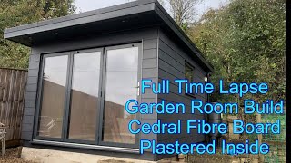 Full Garden Room Time lapse With Cedral Click Fibre Board