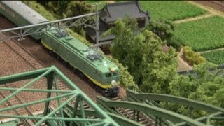 Nゲージ・鉄道模型 KATO 特急「つばめ」青大将 - YouTube