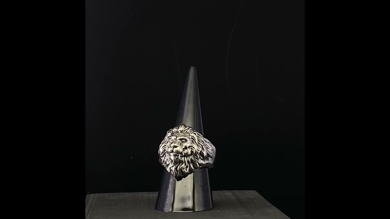 Retro Lion Domineering Ring Prairie King Men's Alloy Ring Exaggerated Ring Jewelry Gift