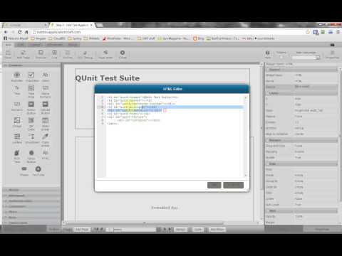 Unit testing of Application Craft with AC & QUnit
