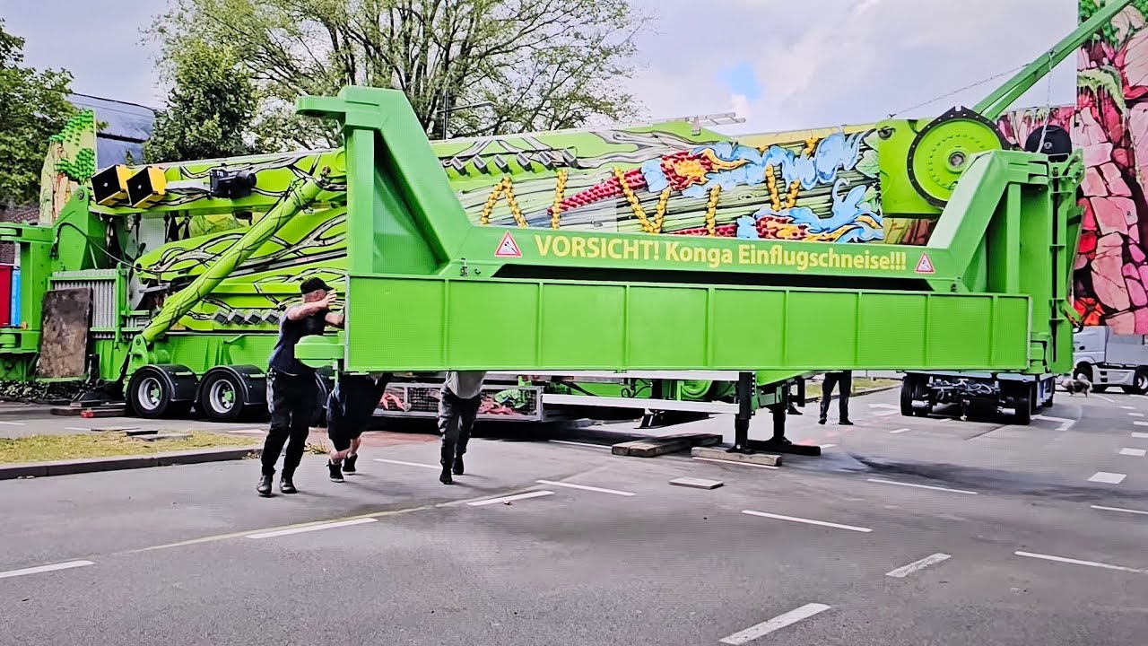 Opbouw / Oprijden Kermis / Aufbau Kirmes Tilburg 2024