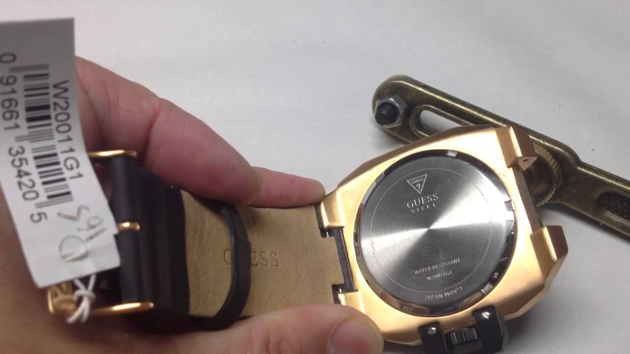 Aan overhead Opvoeding Guess watch battery change - YouTube