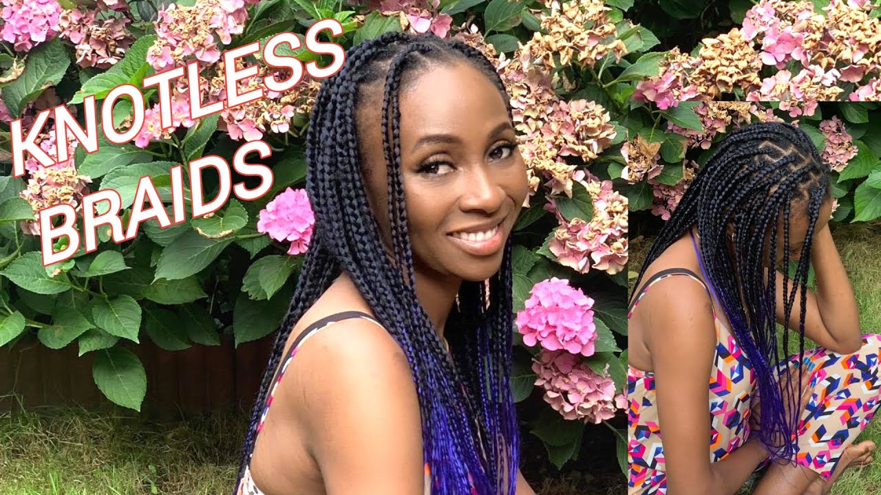 HOW TO KNOTLESS LOW TENSION BOX BRAIDS BEGINNER FRIENDLY DIY YouTube