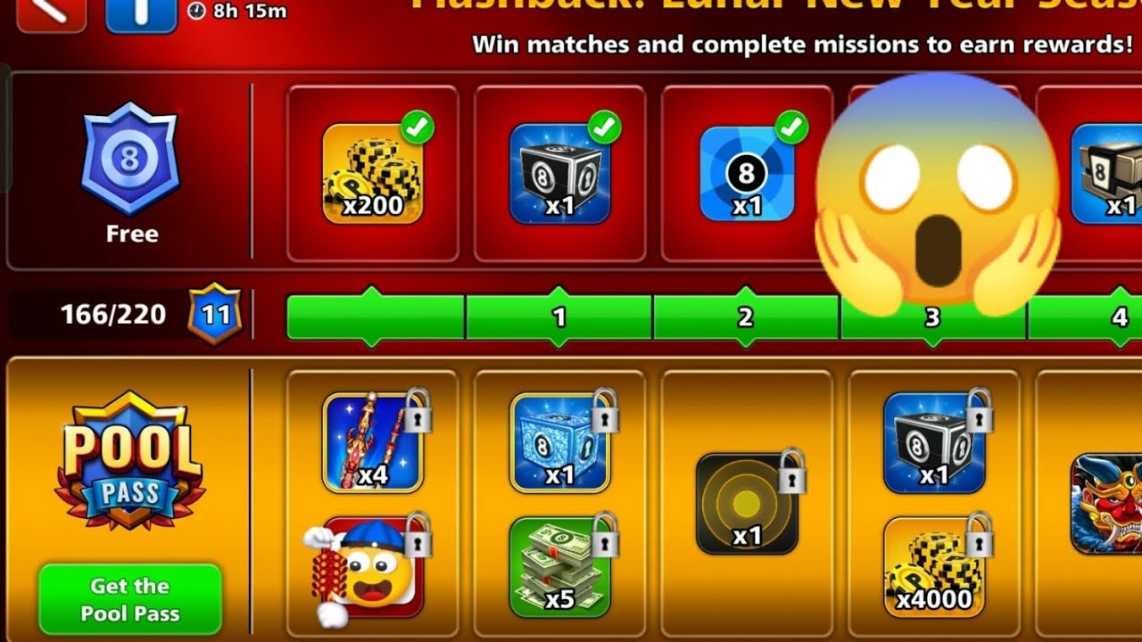 flashback: Luner new year season | pool pass 8 ball pool