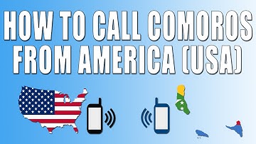 How To Call Comoros From America (USA)