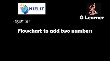 flowchart to print sum of two numbers