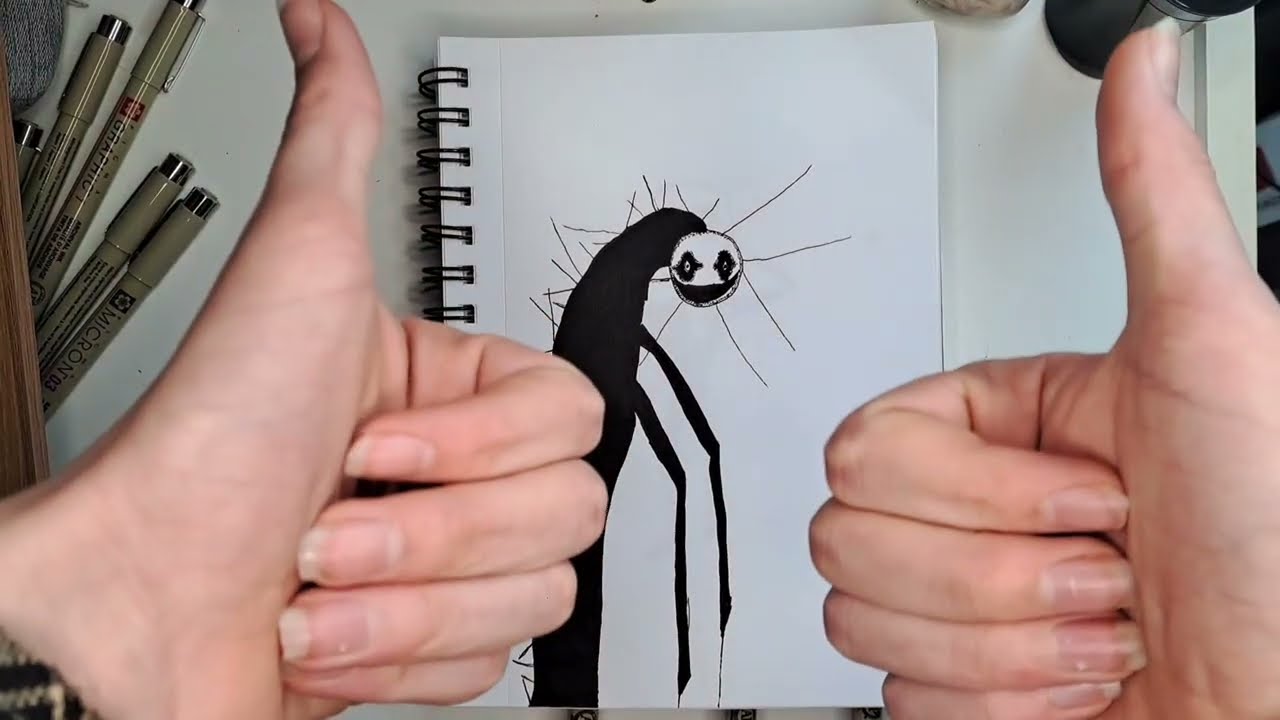How to draw your own analog horror creatures - simple drawing guide