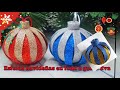 DIY decoraciones navideñas/ esferas navideñas decorativas/ decoraciones navideñas para árboles 🎄