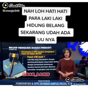 UNDANG UNDANG KHUSUS BUAT LELAKI HIDUNG BELANG.