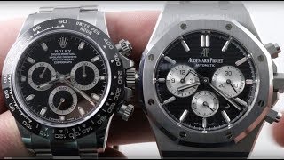 Rolex Daytona vs AP Royal Oak Chronograph; Audemars Piguet 26331ST.OO.1220ST.02 vs 116500LN