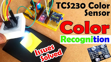 TCS230 Color Sensor Arduino, issues solved, and how to get fixed values, Arduino Color Detector