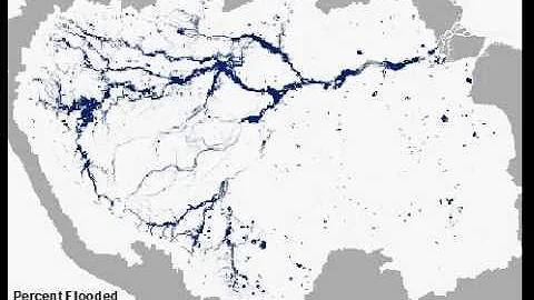 Simulated Amazon flood cycle