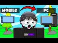 PRO MOBILE PLAYER PLAYED PC FOR 24HRS.. (Roblox Bedwars)