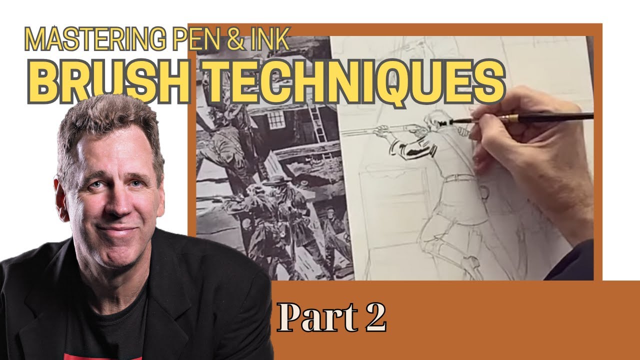 Part 2: Rude Reveals a Brush Technique All Inkers Should Know (LIVE ...